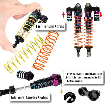 RC Upgrades Part for 1/10 Rustler Stampede (VXL) 2WD,A-Arm,Shock,Drive Shaft,Caster Block,Steering Blocks,Stub Axle Carriers,Steering Bellcranks,Links,Shock Tower,Front Bulkhead,Colour - color: Colour - (Rc Upgrades)