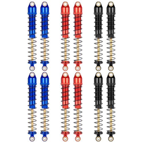 4Pcs Rc Metal Shock Absorber Damper For 1/10 CC01 TRX4 Axial SCX10 D90 D110(100MM) - size: 100MM