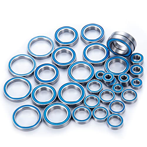 33Pcs Wheel Hub Axle Steel Sealed Ball Bearing Kit for X-Maxx 8S | 77086-4 Snap on 1/5 RC Car Truck Model Parts Accessories