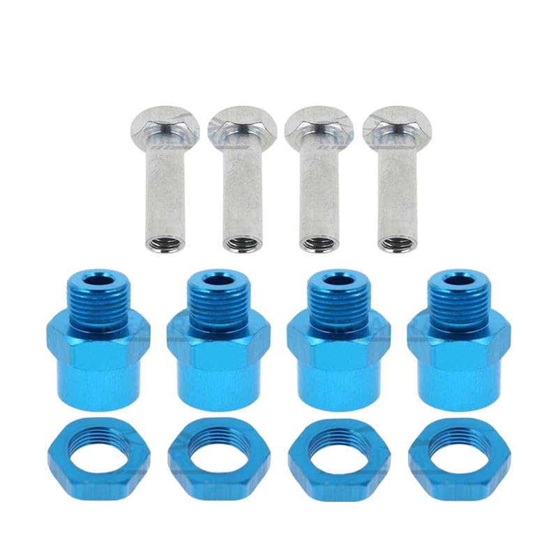 Replacement Auto Parts For 4pcs RC 1/10 12mm to 17mm Wheel Hex Hub Conversion Adapter for HSP 1/10 RC CarMod-R36R-38441