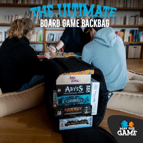 XL Board Game Bag: Ultimate Backpack, Travel Organizer, Storage & Carrying Case for Board and Tabletop Games - size: Large