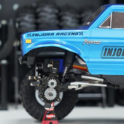 INJORA Stainless Steel 14/23T Stock Portal Gears Set for 1/18 RC Crawler Redcat Ascent-18 Upgrade, 2 Sets - size: 14/23T*2