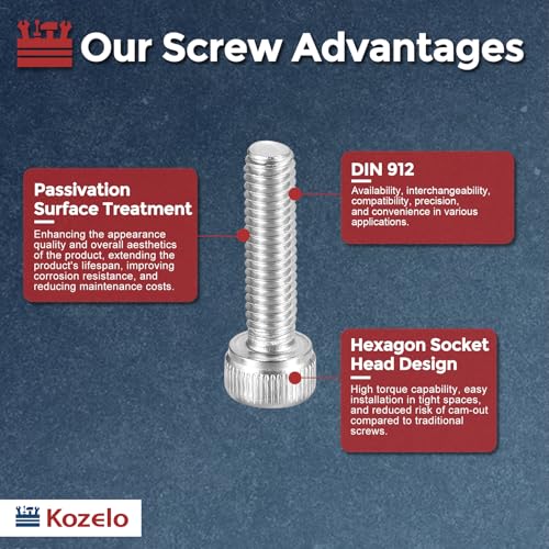 30pcs Socket Head Cap Screws - [M4-0.7 x 16mm] 304 Stainless Steel Allen Socket Drive for Electrical Motor 3D Printing Fan Engine Replacement Use, Silver - size: M4-0.7x16mm