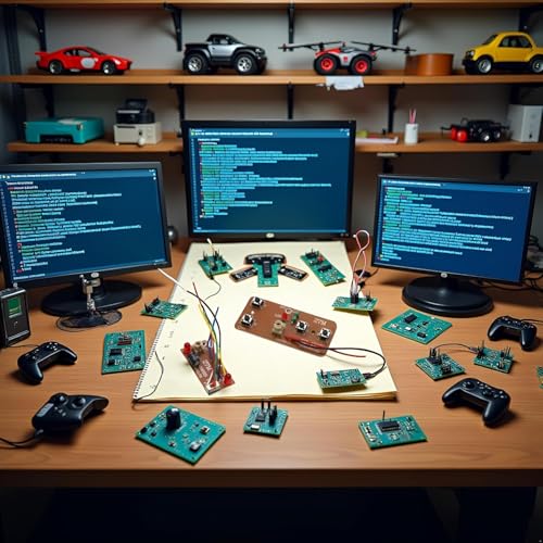 2Pcs 4-Channel RC Transmitter and Receiver - 27MHz Remote Control Board， Robot Models, Drones and DIY Smart Vehicles