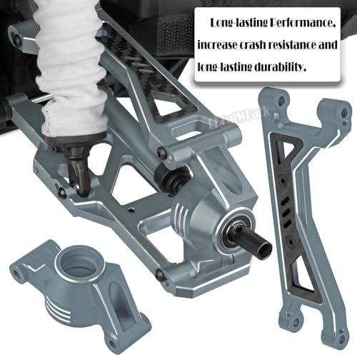 RC Upgrades Part for 1/10 WideMaxx,Model# 89086-4,Suspension Arms,Caster Block,Steering Blocks,Rear Stub Axle Carriers,Drive Shaft Axles,Camber Links,Tie Rod & Servo Horn,Titanium - color: Titanium - (Rc Upgrades)