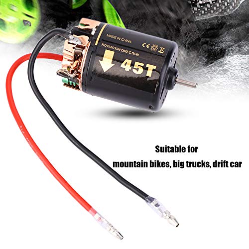 GOWENIC Universal 540 Brushless Motor, RC Model Car Motor for Big Trucks Climbing Car, High Sensorless Brushless, 35T RC for Off Road Model (45T) - size: 45T