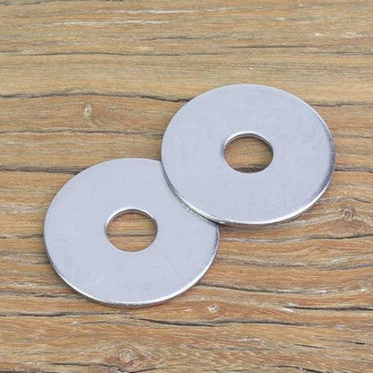 52 Pieces M8x30x1.5mm Fender Washers, 304 Stainless Steel Flat Washers, Fender Washers, Metal Washers for Screws Bolts - size: M8X30X1.5mm