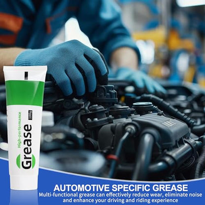 Automobile Sunroof Grease 3.53 oz | Grease for Car Sunroof, Hinge, Seat Slide - Lubricates & Reduces Noise, Includes Cloth, Applicator & Brush