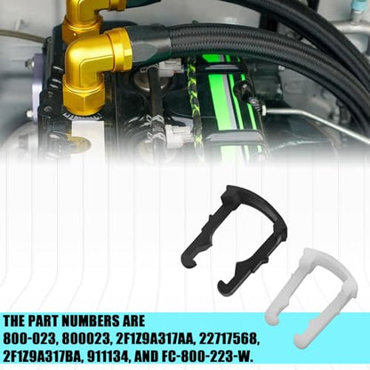 Fuel Line Clips for Ford, Plastic Fuel Line Retaining Clip Repair Kit, 3/8" 5/16" Car Fuels Hose Pipe Quick Disconnect Retainer Clip Assortment Tool Replacement 2F1Z9A317BA 2F1Z9A317AA（30PCS）