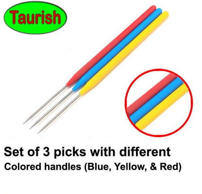 Deluxe Titanium Soldering Pick 3 Pieces Set, 6-1/2 Inches