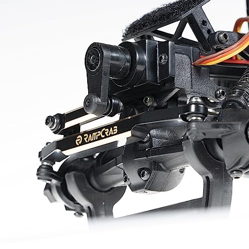 RC Steering Links for SCX24 AX24, Brass High-Tightening Rod Tie Link for 1/24 RC Crawler Axial SCX24 AX24 Bronco Deadbolt JLU B-17 Gladiator C10, RC Crawler Car Upgrade Parts, Black Coating - size: 1 Sets