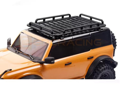 Carbon Hybrid Nylon Plastic Realistic Roof Rack for 1/10 RC Crawler TRX-4 TRX-6 axial scx10 Remanufactured Parts (G172FC (Large) - color: G172fc (Large)