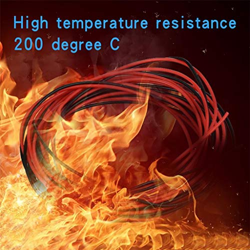 BNTECHGO 30 AWG Silicone Wire Red Black 10ft Stranded Tinned Copper Wire | Flexible 30 AWG Stranded Wire Silicone Rubber Insulation For RC Models, Drone, Robot, LED Lighting Systems, 3D Printer, DIY - size: 30 gauge silicone wire 10ft and 10ft