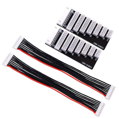 2-8S Lipo Balance Charging Board XH Connector for iCharger 308 406 408 Duo | Supports 2S-8S Lipo/LiHv, XH connector plug, works with Icharger 308/406/408 Duo ISDT Charger, 22AWG silicon wire,lightweight