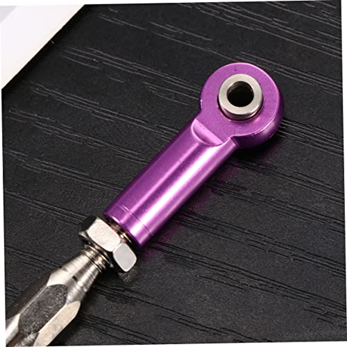 6pcs Aluminum Turnbuckle Rod Linkages for Upgrades Machined Easy Install Rc Crawler Accessory Parts - color: Purple
