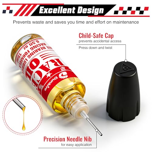 Skateboard Bearing Lube, Super Smooth Longboard Bearing Oil for Skateboards, Longboards, Scooters and Roller Skates (2 Pack)