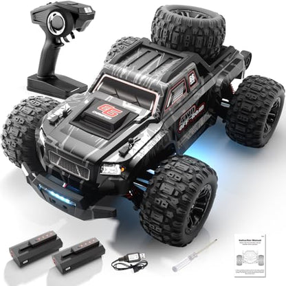 【Modular battery】All Terrain 2.4GHz 1/16 RTR Brushless Fast RC Cars, Max 42mph Electric Off-Road RC Truck, 4X4 Remote Control Car High-Speed Offroad RC Truggy speedy outdoor fun hobby for Adult