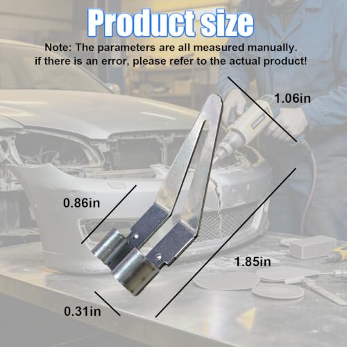 Plastic Welding Tips, Stainless Steel Plastic Smoothing Head Replacement with 45° Elbow, Car Bumper Repair Tool, Welder Gun Soldering Accessories for Kayaks and DIY Fixes(8PCS) - size: 8PCS