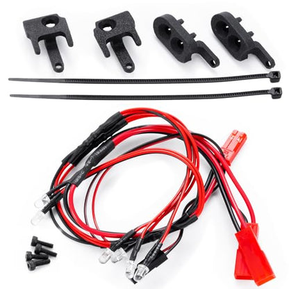 LED Headlights Taillight Front&Rear Lamp Light Kit for 1/18 Redcat Ascent RC Crawler Car Upgrades Parts