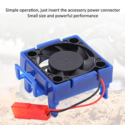 JTLB RC Motor Cooling Fan, Mini Motor Heat Sinks with Integrated Connector Clip, Compact Size for VXl‑3S ESC, Suitable for Slash, Bandit,