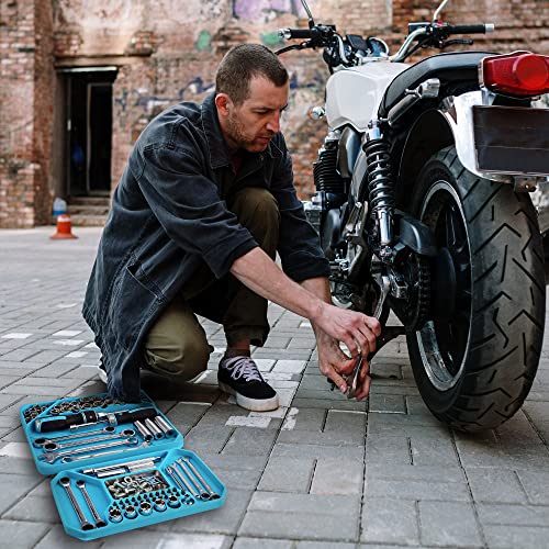 DURATECH 2-Piece Silicone Tool Tray, Magnetic Tool Organizer | Flexible Non-Slip Storage Tray for Sockets, Bolts, Nuts and Screwdriver Bits, Ideal for Garage & Mechanics
