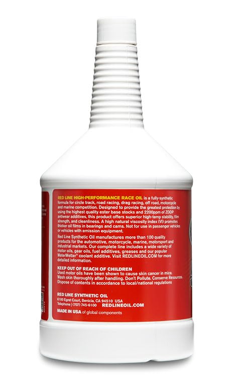 Red Line 10504 50WT Racing Oil Synthetic - Quart - size: Quart