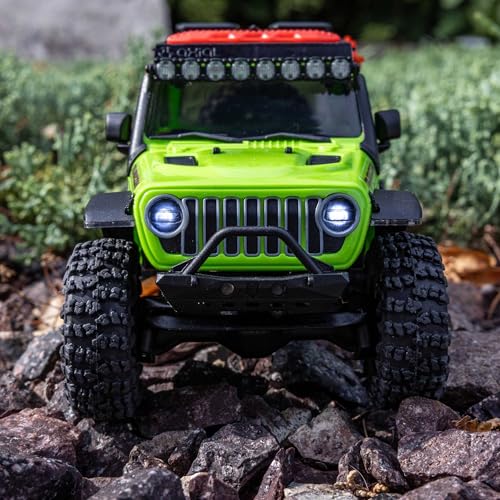 Axial SCX30 1/30 Jeep Wrangler JLU 4X4 RC Truck, RTR, Green | Brushed RC Rock Crawler, Battery & Charger Included, AXI-2261T1 - color: Green