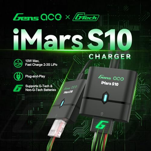 Gens ace Imars S10 G-Tech Series 10W 2S-3S Lipo Battery Charger