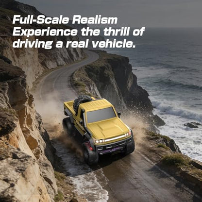1:20 Scale RC Crawler RTR RC Rock Truck 4x4 2.4GHZ Hobby Grade Remote Control Car Model Vehicle RC Buggy (01-Yellow) - color: 01-yellow