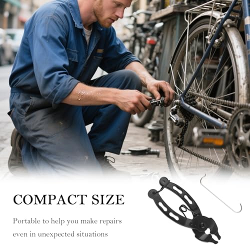 Bike Chain Tool,2-in-1 Two-Way Arc Snap Design Bicycle Chain Tool for Quick Dismantling & Installing,Multi-Function Master Link Pliers with Return Spring Fit for 6-12 Speed Chains