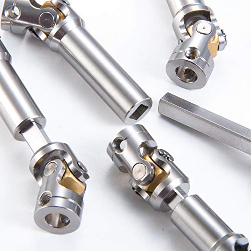 RC-Hub 1Pcs RC Driveshafts Metal Drive Shaft 45-50/47-57/55-67/60-80mm for 1:14 Tamiya Trailer Tractor Truck RC Crawler Car (45-50mm) - size: 45-50mm