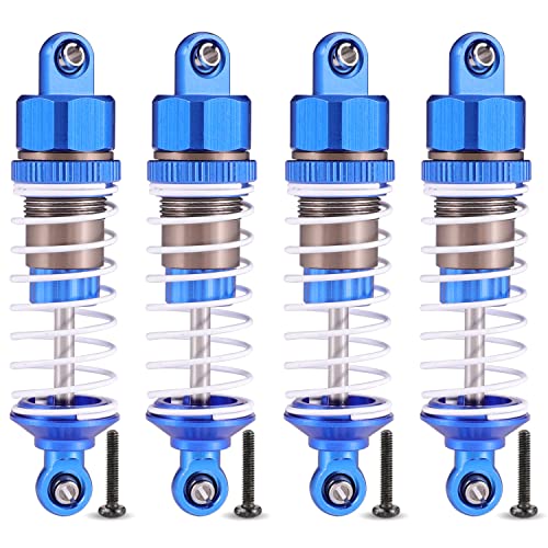 HAIBOXING 1/16 RC Cars Spare Parts Full Aluminum Oil Shocks 4pcs, RC Trucks Upgraded Parts Apply to 16889 & 16890A & 16889A (16HOP1)