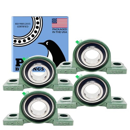 PGN UCP208-24 (4 Pack) Pillow Block Bearing - 1 1/2" Bore Self-Aligning - size: 4, style: UCP208-24