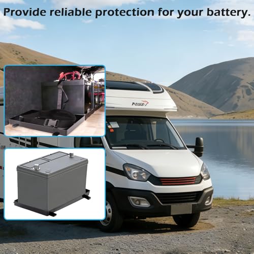 Group 24 Battery Tray for Automotive, Marine, Rv, Boat Battery Tray, Series With Strap Battery Tray for Boat, (24 Series)(2 Pack) - size: 24 Series 2Pack