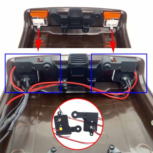 RC Car LED Lights Kit Front & Rear Light Lamp Taillight Headlight Compatible with Tra-xxas TRX4M F150 1/18 RC Crawler Car Upgrade Parts Accessories