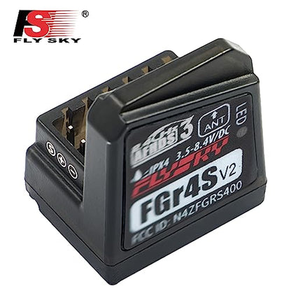 Flysky FGR4S V2 Receiver AFHDS 3 Built-in Single-Antenna Bidirectional PWM/PPM/IBUS Output Receiver for Flysky NB4 PL18 RC Transmitter