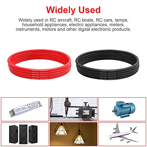 8 AWG Silicone Wire, 20 ft Red and 20 ft Black | Flexible fine-strand tinned copper cable with heat-resistant silicone insulation for batteries, RC and electronics wiring. - style: 8 AWG 20ft Red+20ft Black