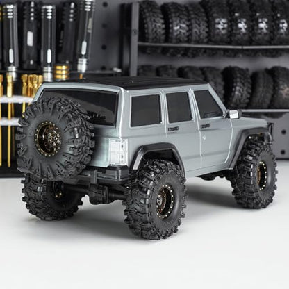 INJORA ABS Cherokee Body for 155mm TRX4M Bronco Defender (Silver Grey)