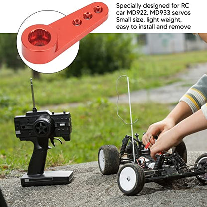 RC Servo Arm, Aluminum Alloy CNC Machined 21 Tooth Servo Horn for RC Cars Drones Robotics Model Building Enthusiasts