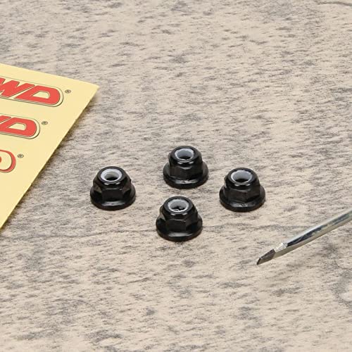 RCAWD Wheel Nuts for 1/7 UDR Unlimited Desert Racer 85086-4, New Maxx 1/10 Monster Truck 89086-4 89076-4 Upgrades, Hubs Hex Adapter M5 5mm Flanged Nylon Hop Ups Parts for #8447 Black - color: Black