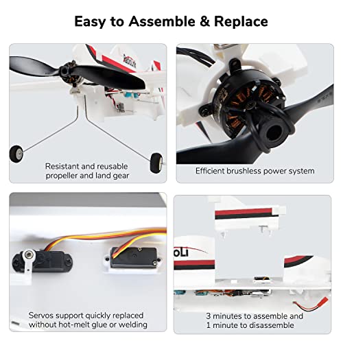 Radiolink A560 6 Flight Modes RC Airplane, Easy to Fly RTF RC Airplanes | RC Airplanes, 2.4Ghz Remote Control, Byme-A Gyro FC, Brushless Motor, for Men, Women, Adults, Beginner, Experienced