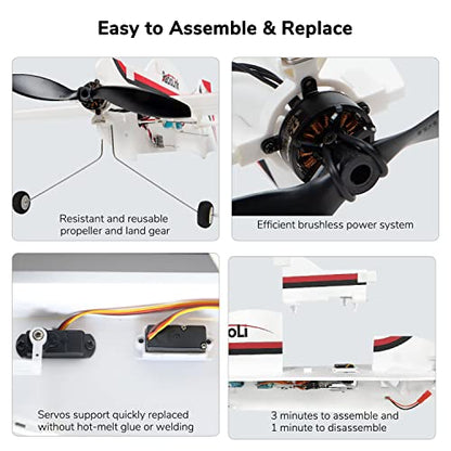 Radiolink A560 6 Flight Modes RC Airplane, Easy to Fly RTF RC Airplanes | RC Airplanes, 2.4Ghz Remote Control, Byme-A Gyro FC, Brushless Motor, for Men, Women, Adults, Beginner, Experienced