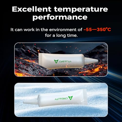 Creality Thermal Paste for Ender 3 V4-55℃~350℃ Range High Thermal Conductivity Thermal Paste for 3 Printer Hotend & Nozzle Thermal Grease for Ender 3 V4 K2/K2 Pro/K2 Plus/K2 SE/K1/K1C/K1 Max/K1 SE(2) - style: Thermal Paste HT
