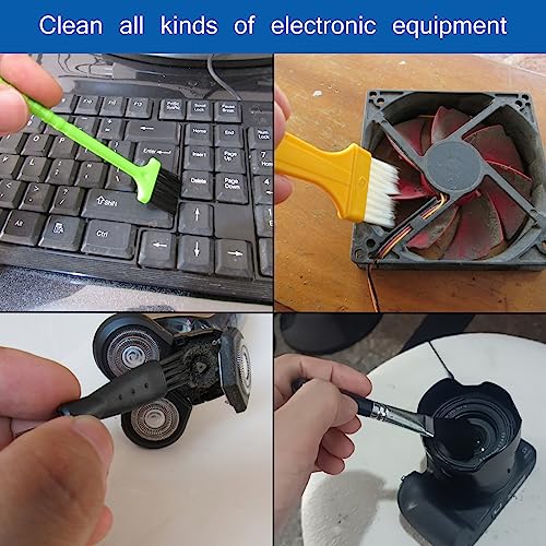 CRAFNEW 22Pcs Small Cleaning Brushes, Electronics Cleaning Brush Kit | Ideal for cleaning computer keyboards, laptops, sewing machines and other electronic devices