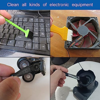 CRAFNEW 22Pcs Small Cleaning Brushes, Electronics Cleaning Brush Kit | Ideal for cleaning computer keyboards, laptops, sewing machines and other electronic devices