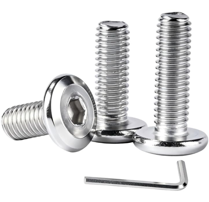 60Pcs M4-0.7x5mm Flat Head Socket Cap Screws Bolts with Hex Wrench | Allen Socket Drive, Stainless Steel 18-8,Full Thread Countersunk Bolts Furniture Screws - size: M4-0.7x5mm(60Pcs)
