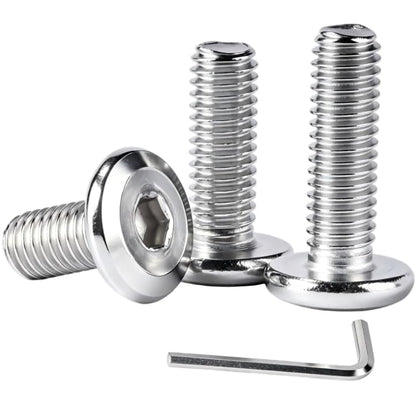 60Pcs M4-0.7x4mm Flat Head Socket Cap Screws Bolts with Hex Wrench | Allen Socket Drive, Stainless Steel 18-8,Full Thread Countersunk Bolts Furniture Screws - size: M4-0.7x4mm(60Pcs)