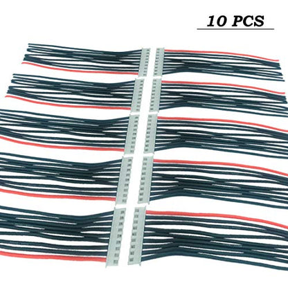 FLY RC 10pcs JST-XH 8S Balance Plug Extension Lead Wire Balance Wire for LiPo Battery Balance Charging (10pcs 8s) - style: 10pcs 8s
