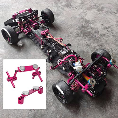 Milltrip RC Magnetic Body Mounts,Magnetic Body Shell Mount,Aluminum Magnetic Body Shell Mount Kit, Body Post Mount for 1/10 RC Racing Car() - color: Pink