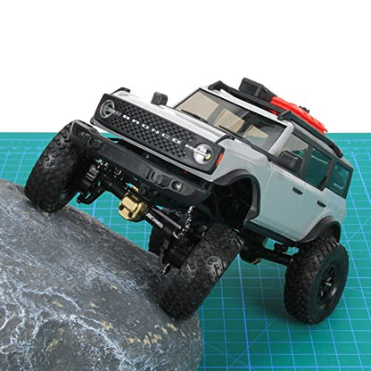 RCAWD F/R Portal Axle Housing Brass Worm Gears Axial 1/24 Black | Adds low-end weight for extreme crawling stability. Bulletproof housing protects internal components from sharp rocks. - color: Black